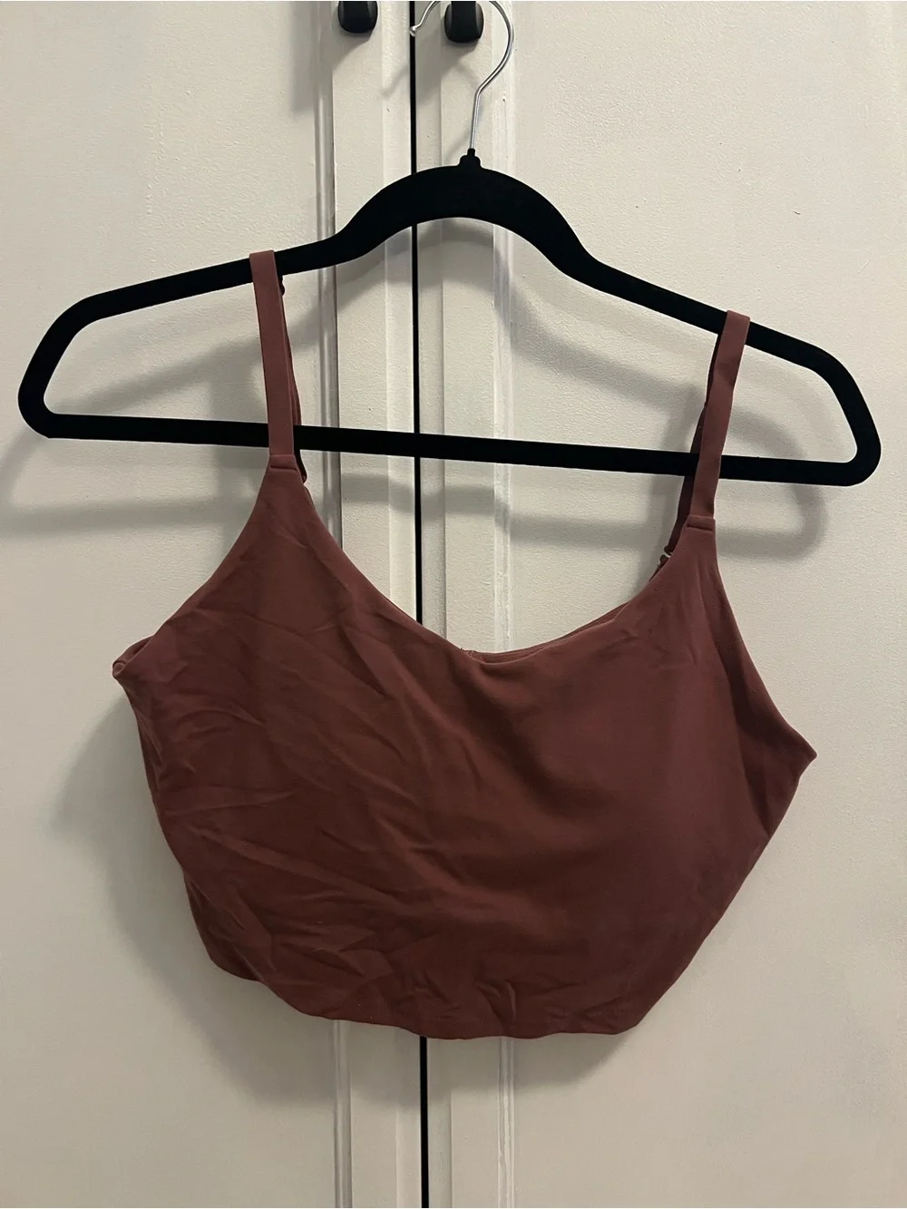 Athleta Dusty Rose Mauve Cropped Cami Tank